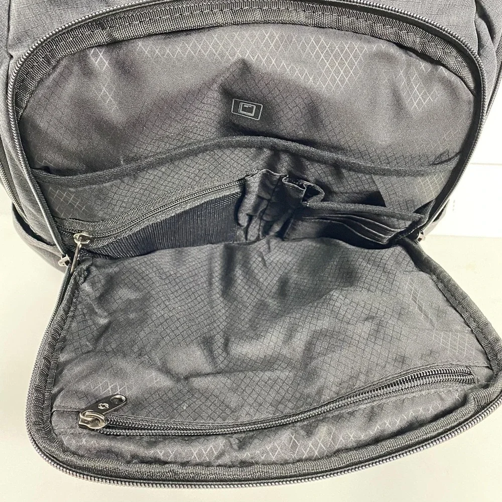 Samsonite Laptop Backpack Gray Heather Travel Work Business Bag Trolley Sleeve